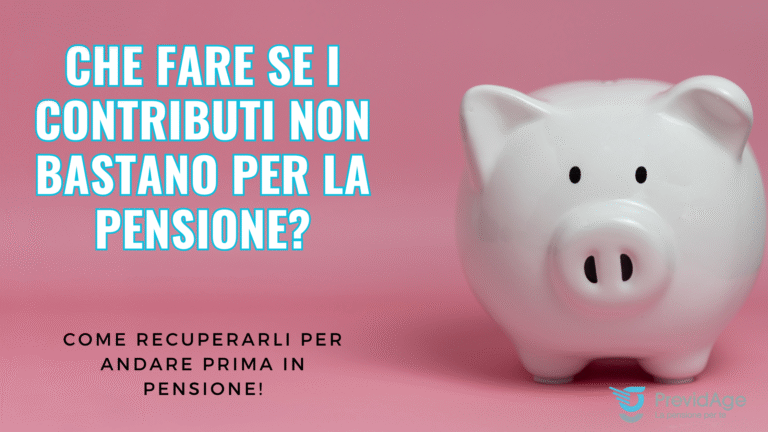 Contributi insufficienti per la pensione
