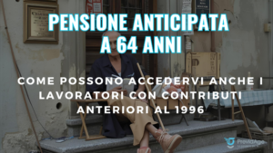 Pensione anticipata contributiva