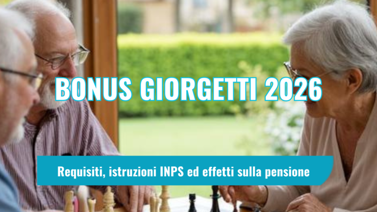 Bonus Giorgetti 2026